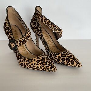 Sam Edelman Hinda Heels Leopard Print Size 10